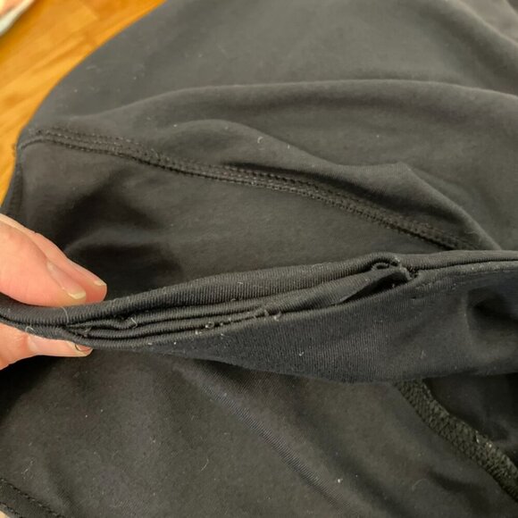 OLD TAG LULULEMON ATHLETICA Solid Black Wide Waistband Media Pocket Leggings 6 - Picture 12 of 16